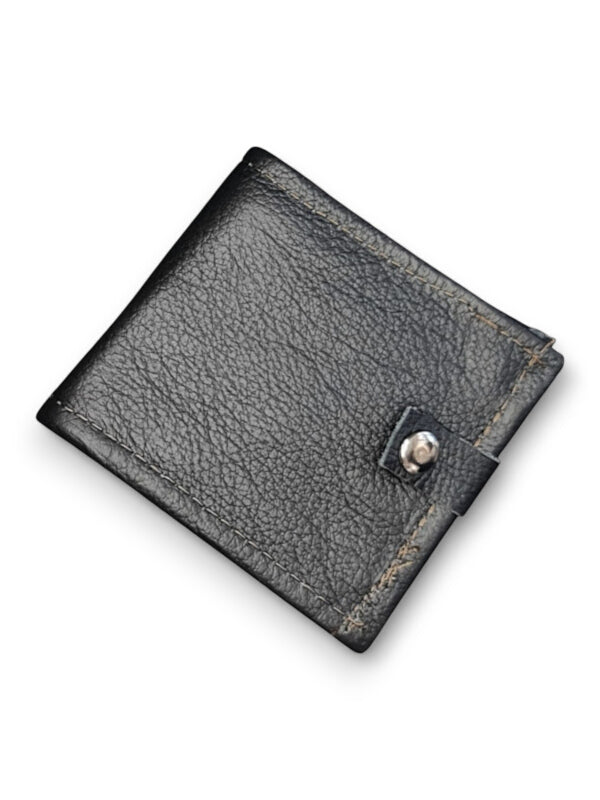 Leather GENTS Wallet - BLACK - ±10×21 Cm