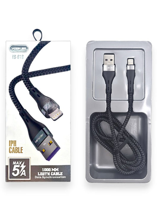 Yesplus Ys - 818 - iPhone Cable, Charging Cable, Fast Transmission, Up To 5A High Current Transmission, 1 m Cable