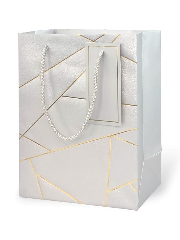 GIFT BAG - Silver - ±23×18×10 Cm