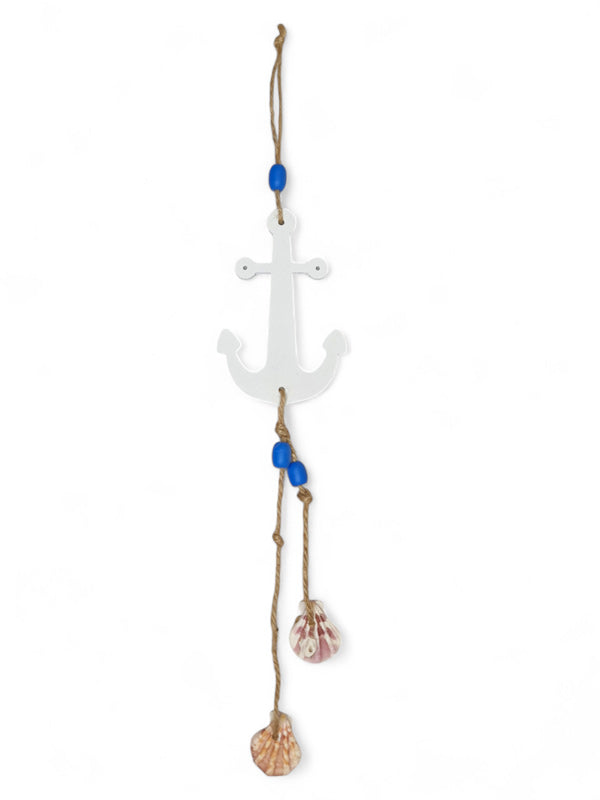 Nautical Hanging Boat Anchor - Blue ±8×46 cm