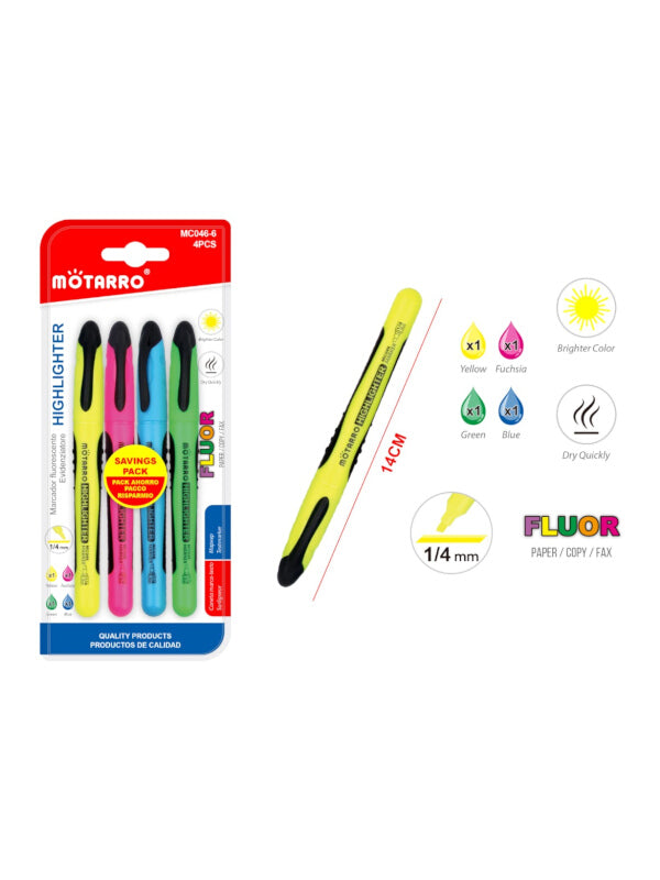 Motarro Highlighter - 4-Piece
