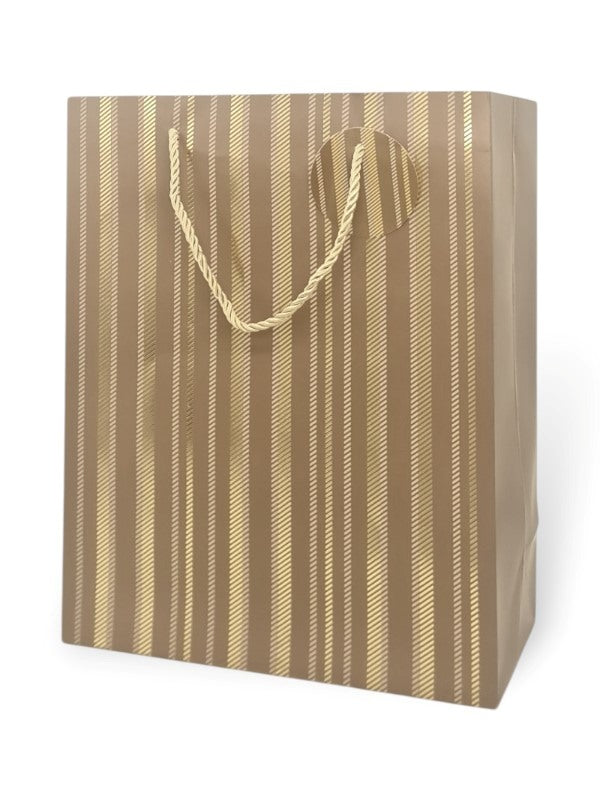 GIFT BAG - GOLD - ±32×26×12 Cm