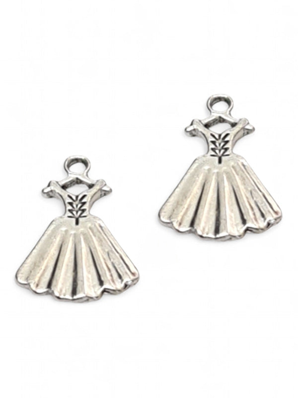 Metal Charm - Dress ±20×13 mm ±50-Piece
