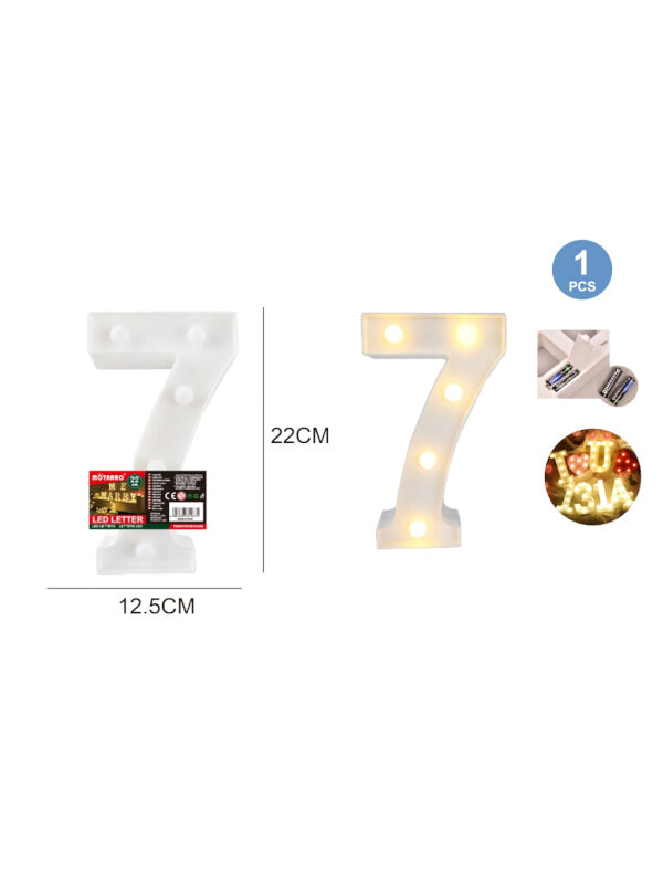 Motarro LED Numbers Light - 22 cm