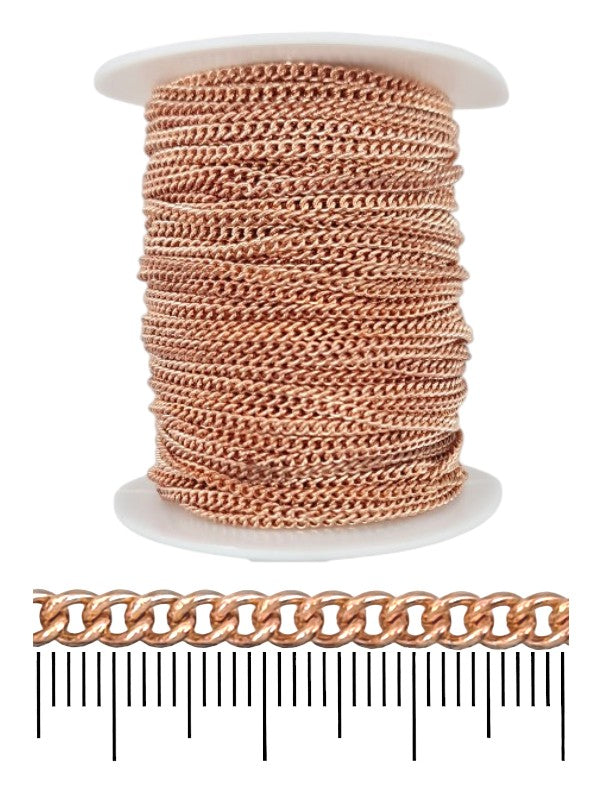 Chain - Rose Gold, 4×5 mm, ±47 m