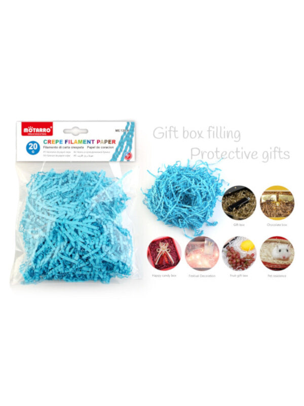 Motarro Shredded TURQ CREPE PAPER 20 G
