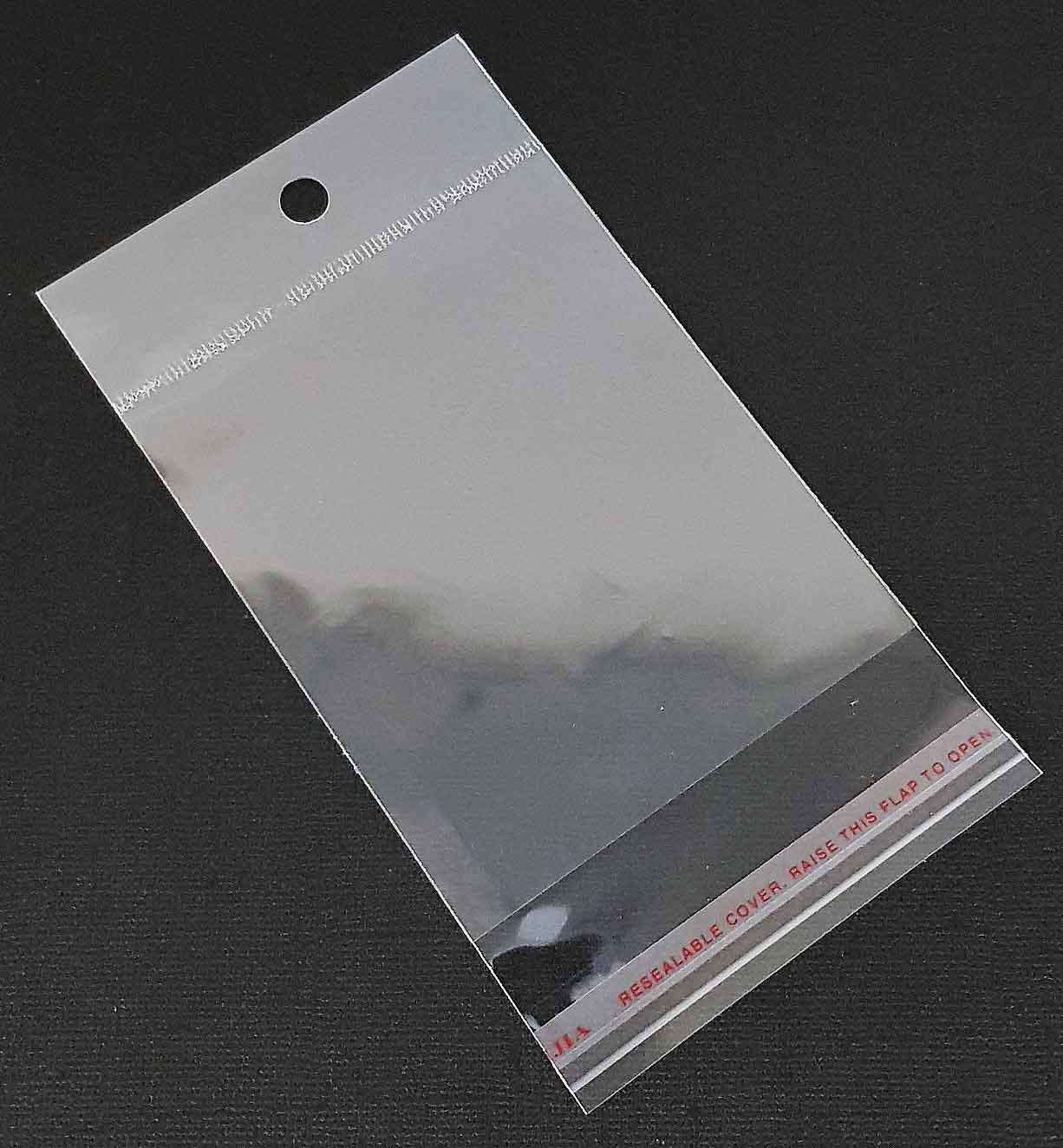 PVC Plastic Resealable Packets - Size 8x15 cm