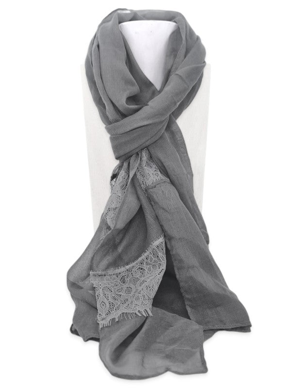 Scarf - Grey, ±190×60 cm
