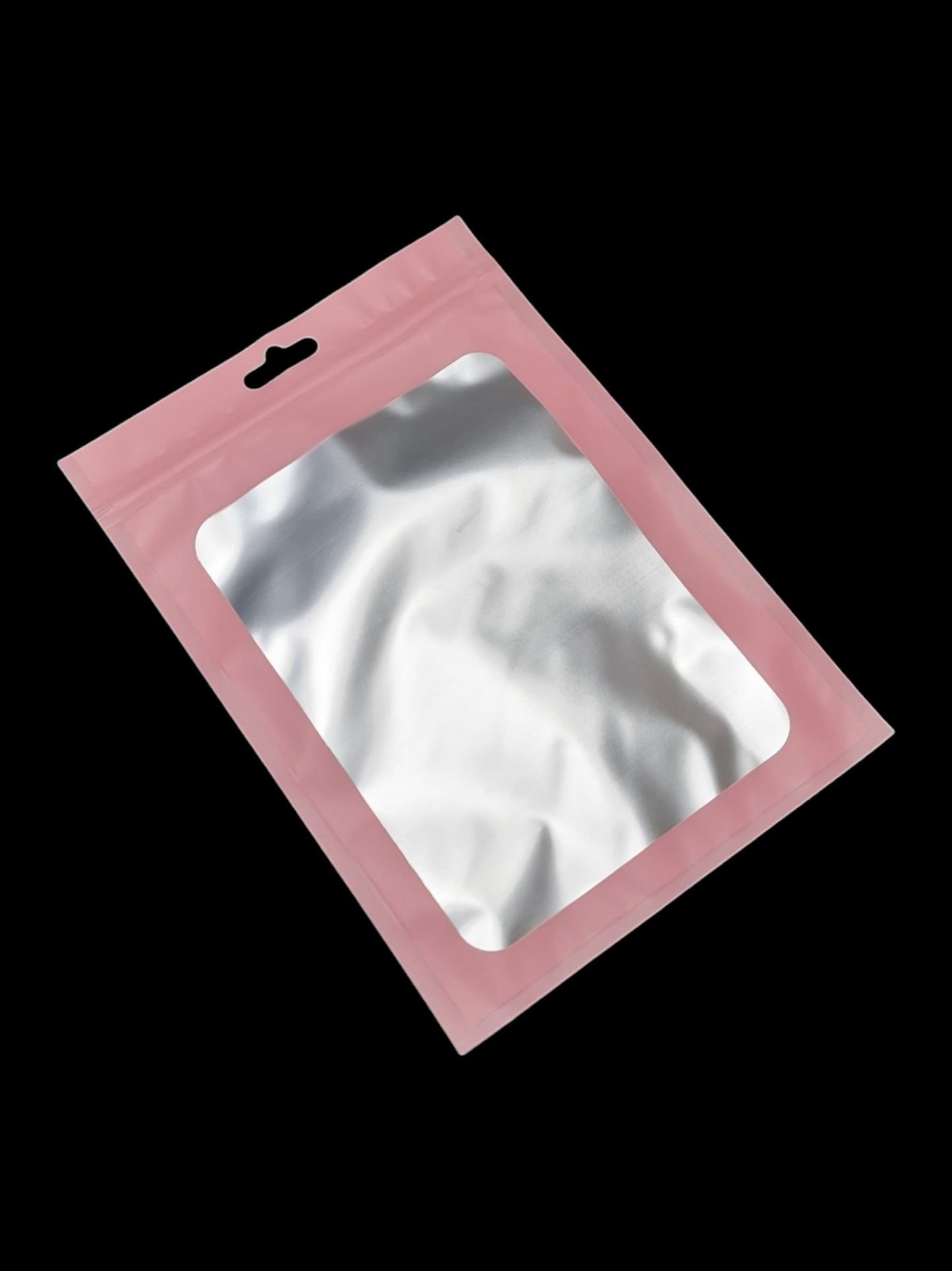Cpp+pe - Frosted Transparent Window WITH a PINK FRAME - Outside ±14×20 Cm - Inside ±13×17 Cm - Thickness 80 Microns ±20-Piece
