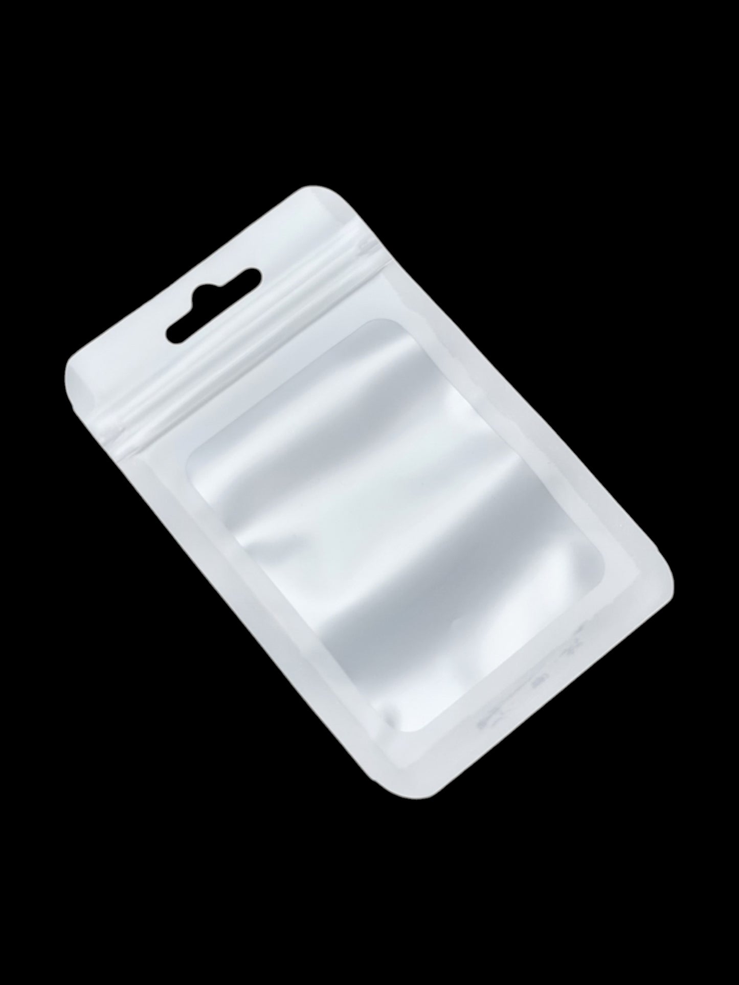 Cpp+pe - Frosted Transparent Window WITH a WHITE FRAME - Outside ±7.5×12 Cm - Inside ±6.5×9.5 Cm - Thickness 80 Microns ±50-P