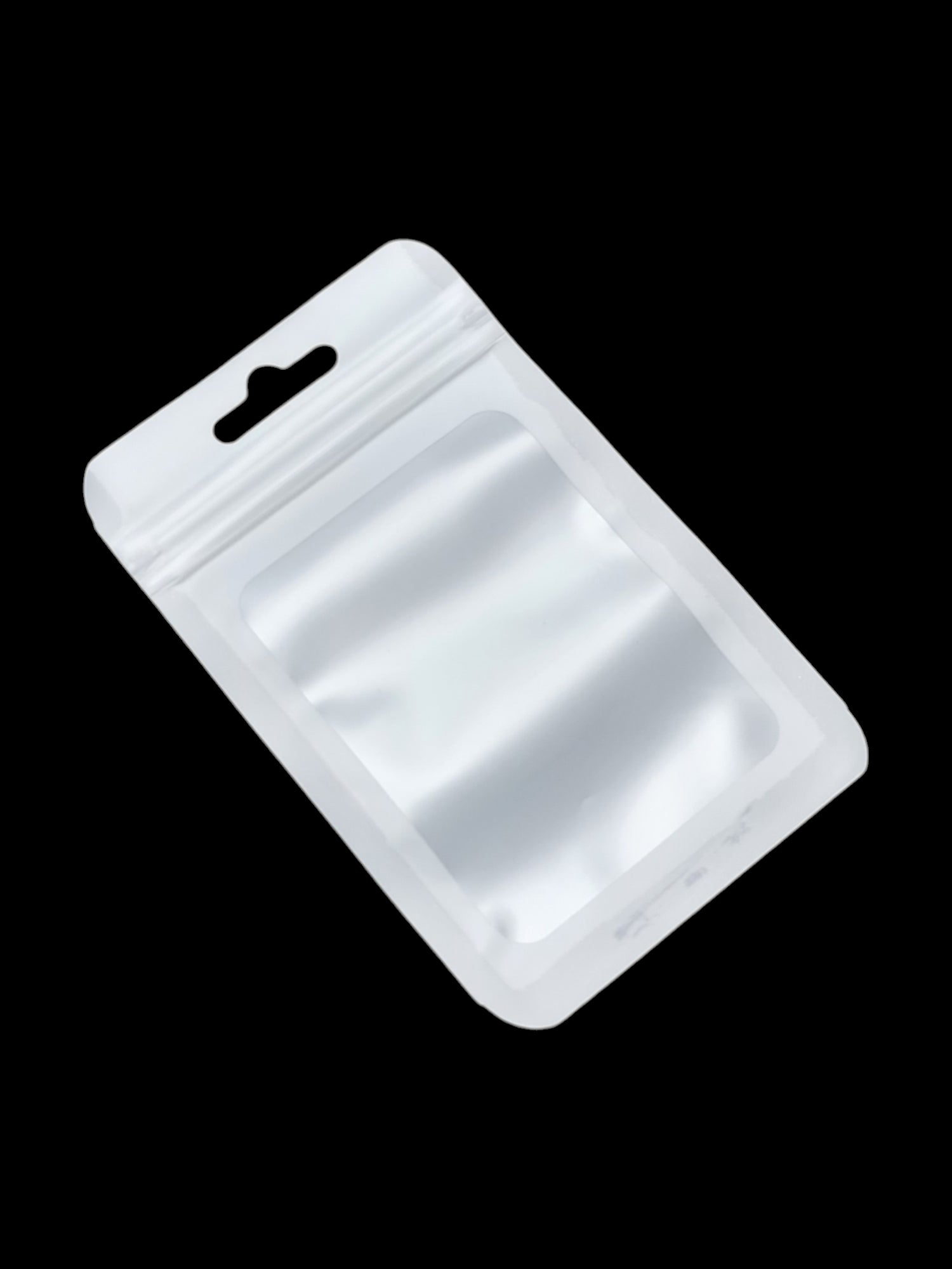 Cpp+pe - Frosted Transparent Window WITH a WHITE FRAME - Outside ±7.5×12 Cm - Inside ±6.5×9.5 Cm - Thickness 80 Microns ±50-P