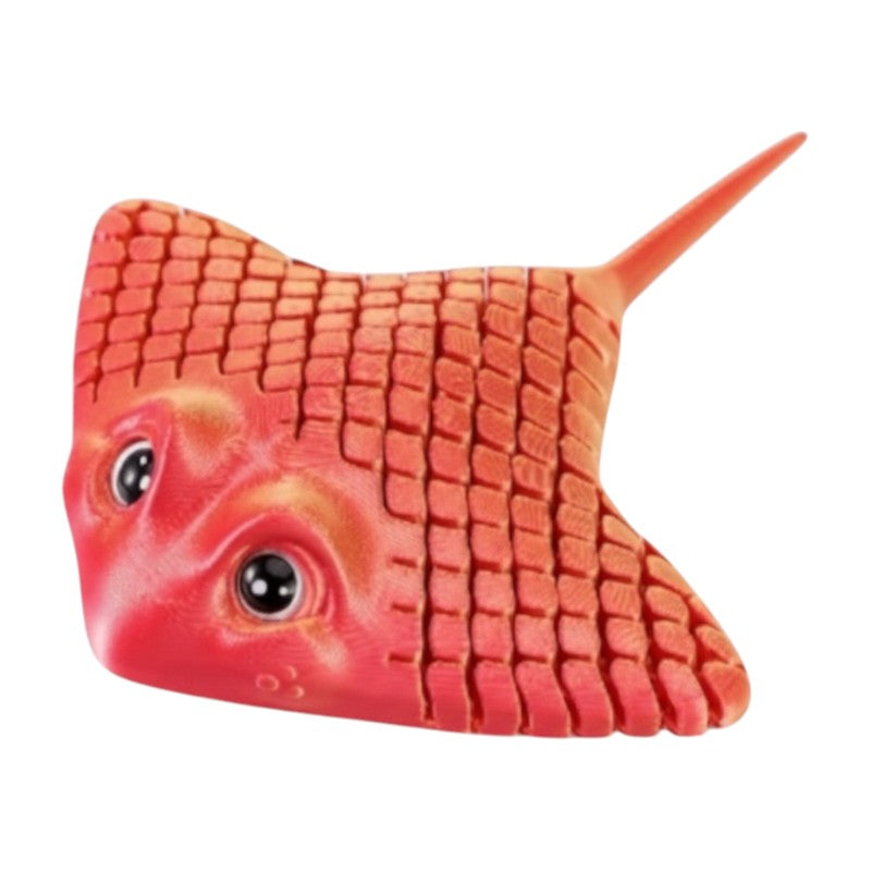3D Printing TOY STING RAY - Orange