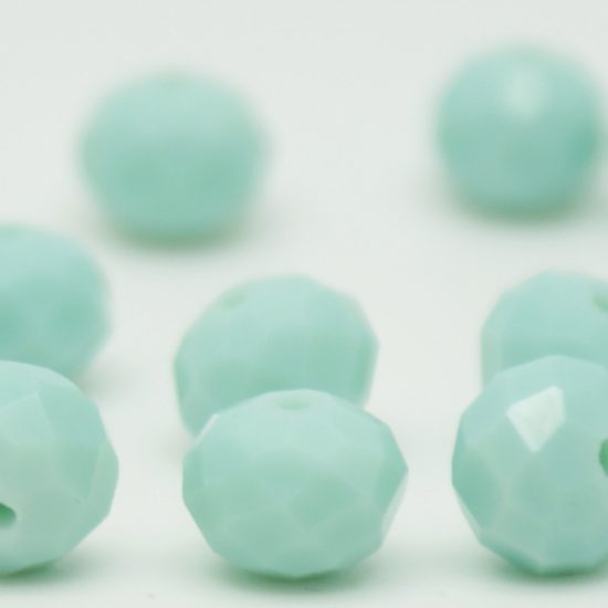 Glass Crystal Rondelle Opaque Faceted 3x4 mm (hole 1.0 mm)