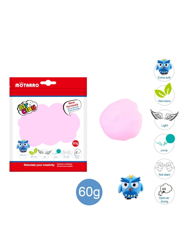 Motarro Air Clay - Neon Pink, 60 g