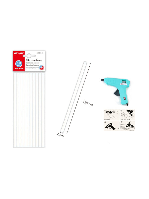 Motarro Silicone Bars Hot Glue Sticks - 10-Piece