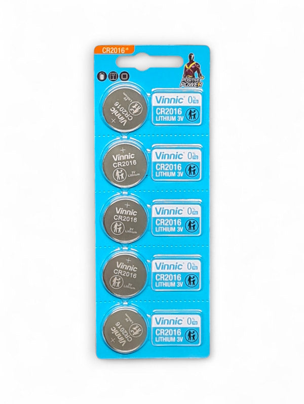 Vinnic Lithium 3V Cell Battery - Equivalent For Ecr2106 / Dl2016, Size 20x1.6 mm