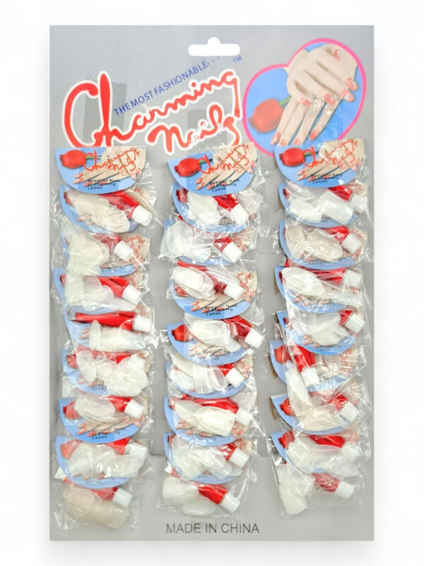 Charming Nails With Glue - 24 Sets