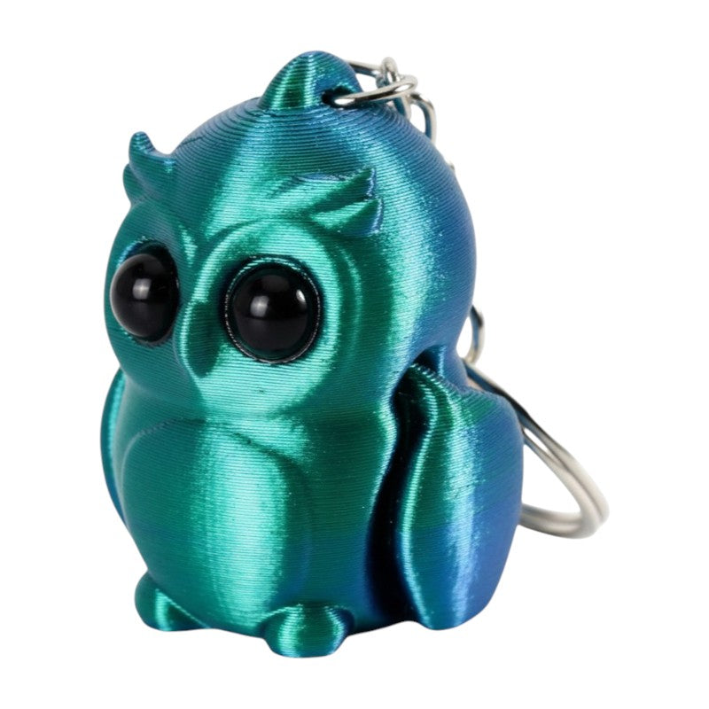 KEY CHARM OWL - Blue