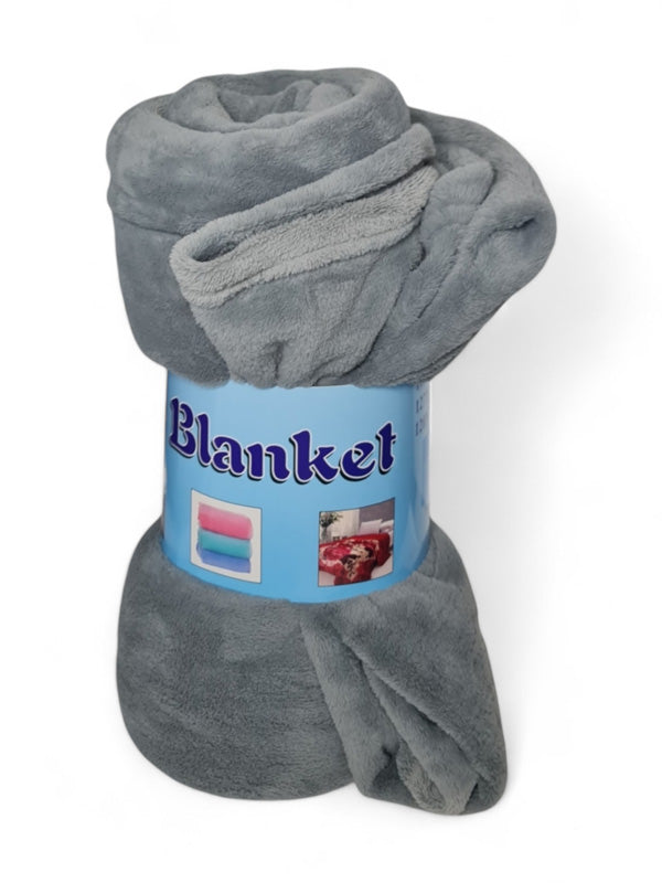 Blanket Coral Fleece ±150×200 cm Grey