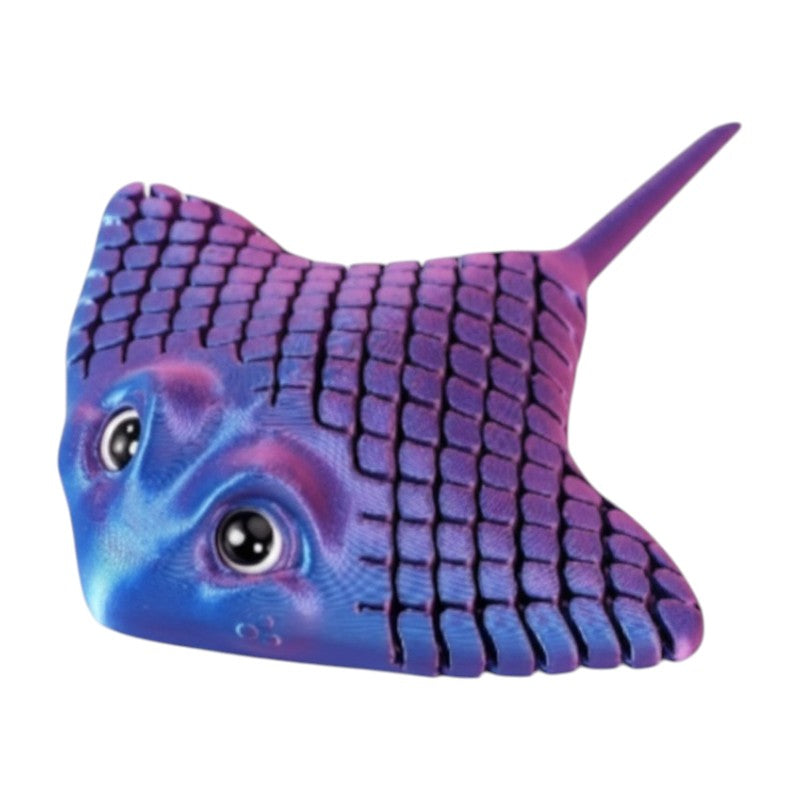 3D Printing TOY STING RAY - Orange