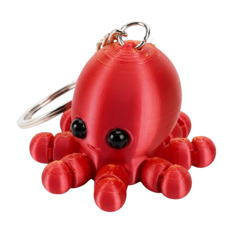 KEY CHARM Octopus - Red