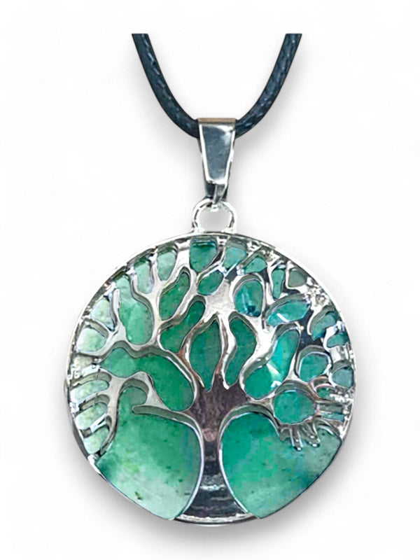 Earth Stone Beads - Tree Of Life, Round, Aventurine