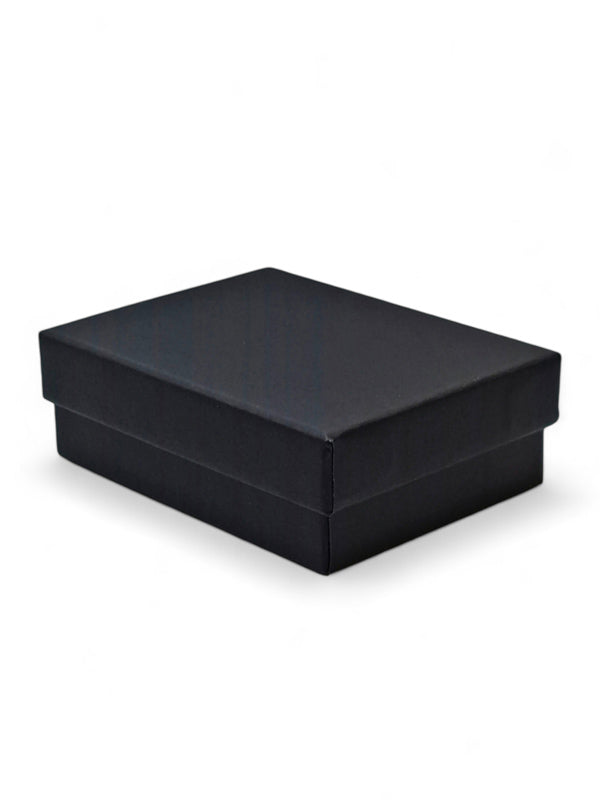 Jewellery Box - Black ±2.8×9×7 cm, Pendant On Chain, Ring×1, Pierced Earrings