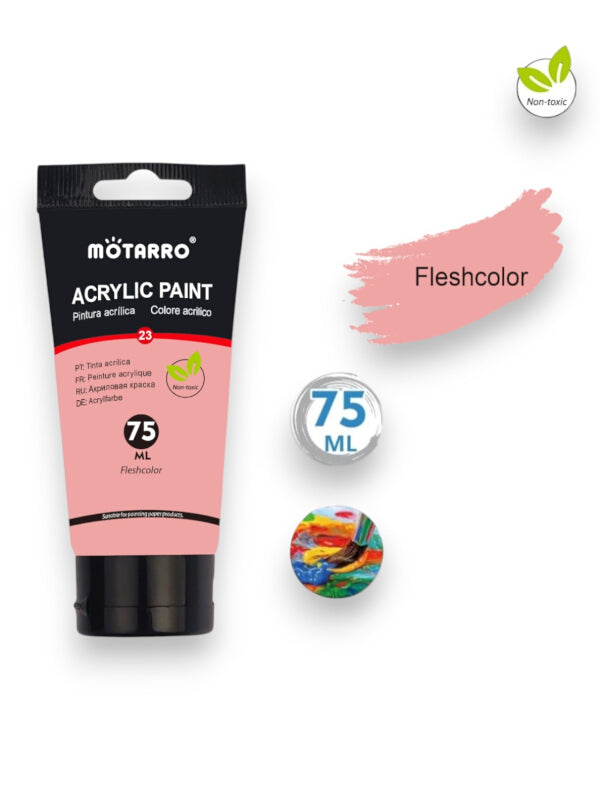 Motarro Acrylic Paint - Flesh Colour, 75 ml