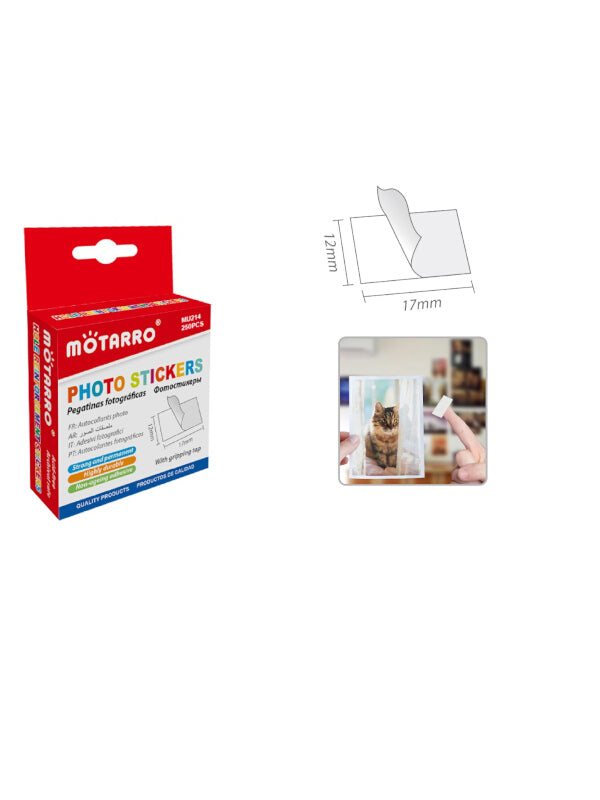 Motarro Photo Stickers - 250-Piece
