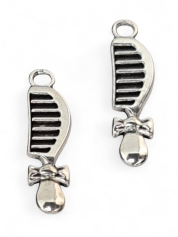 Metal Charm - Comb ±33×12 mm ±50-Piece