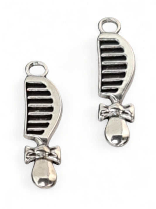 Metal Charm - Comb ±33×12 mm ±50-Piece