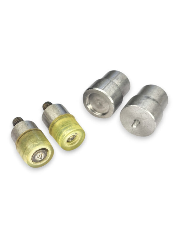 Eyelet MOULD - Rubber PRESS TOP - Silver - 15 Mm - 4-Piece SET