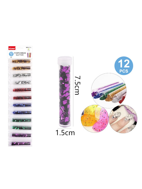 Motarro Purpurinas Glitter - 5 g, 5-Piece