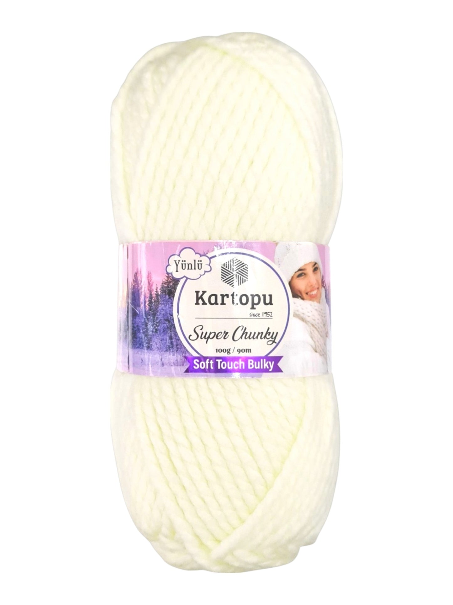 Kartopu Wool - Super Chunky, Soft Touch And Bulky, Kartopu, 100 g / 90 m, 80% Acrylic 20% Wool