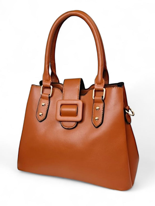 Ladies Bag - Tan, Strap Included, ±21×29 cm