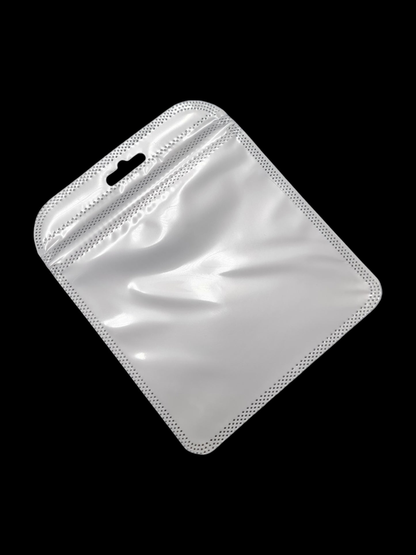 PP Ziplock BAG - Transparent FRONT AND WHITE BACK - Outside ±11×13 Cm - Inside ±10×10 Cm - Thickness 60 Microns ±50-Piece