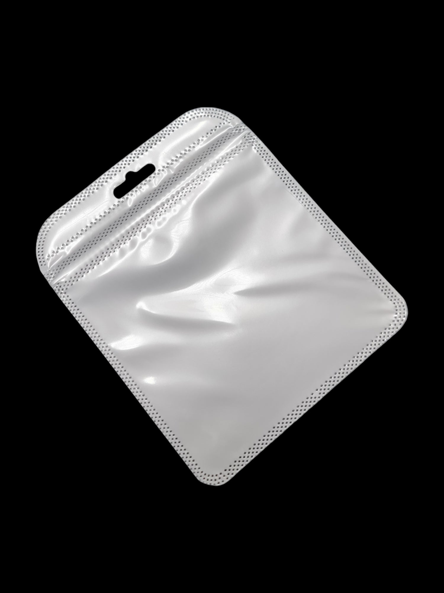 PP Ziplock BAG - Transparent FRONT AND WHITE BACK - Outside ±11×13 Cm - Inside ±10×10 Cm - Thickness 60 Microns ±50-Piece
