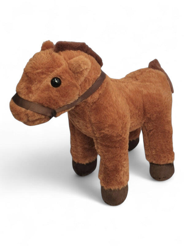 Kids Soft Toy - Horse, Brown, ±28×12 cm