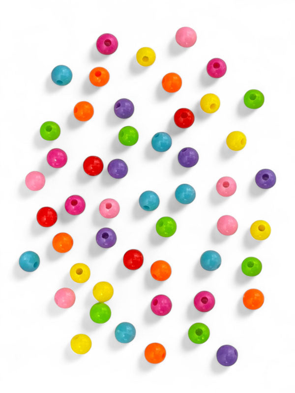Acrylic Beads - Mixed Colours, 6 mm, ±500 g/4000-Piece