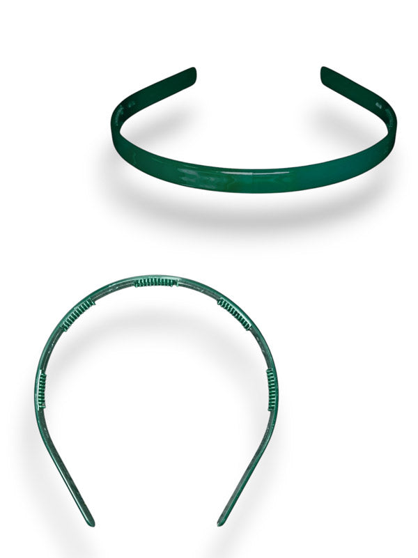 Alice Band - Green, 10 mm 6-Piece