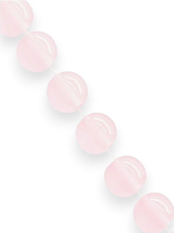 GLASS BEADS - PALE PINK - 8 Mm - ±100-Piece