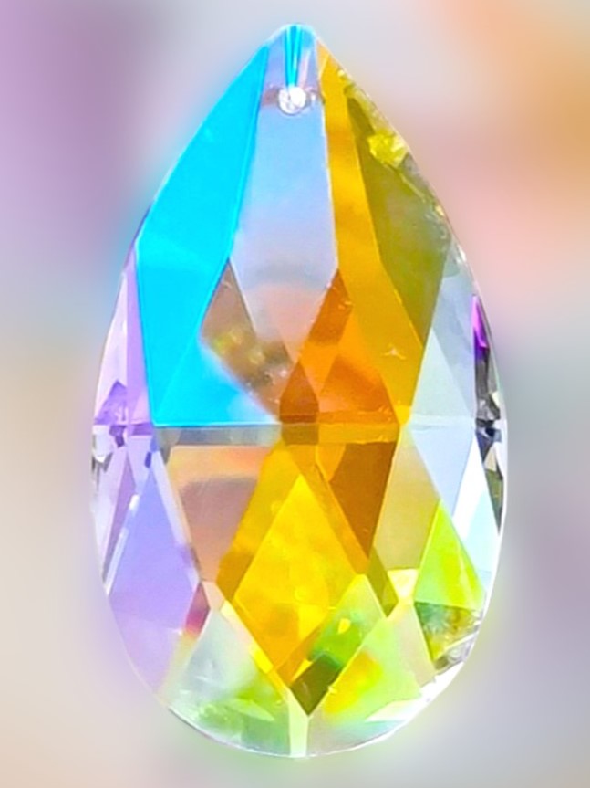 Chandelier Glass Crystal With AB Finish ±63×41 mm