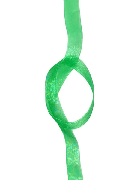 Organza Ribbon - 25 mm Emerald Greenemerald