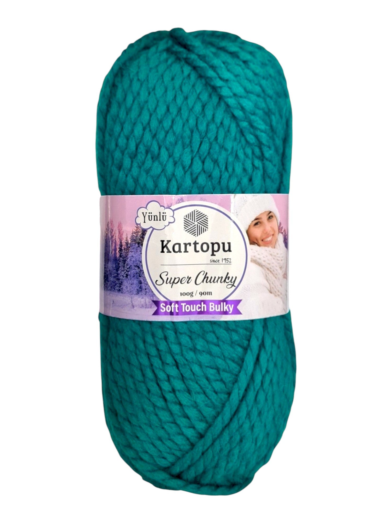 Kartopu Wool - Super Chunky, Soft Touch And Bulky, Kartopu, 100 g / 90 m, 80% Acrylic 20% Wool