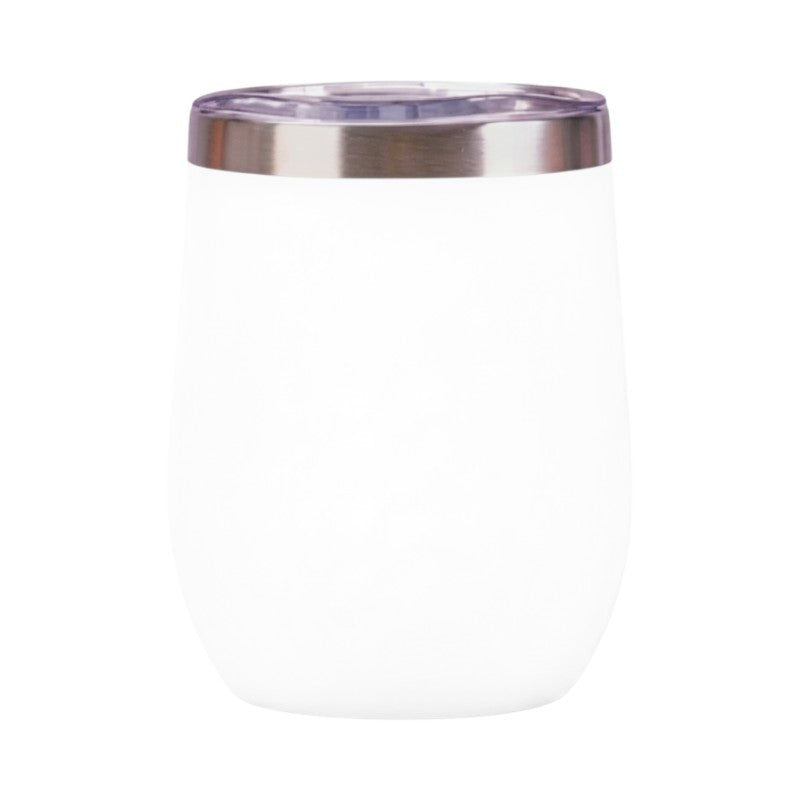 STAINLESS STEEL Double-Wall CUP - 360 ml - White