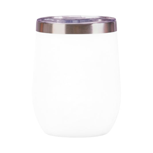 STAINLESS STEEL Double-Wall CUP - 360 ml - White