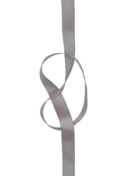 Petersham Ribbon - 16 mm Silver