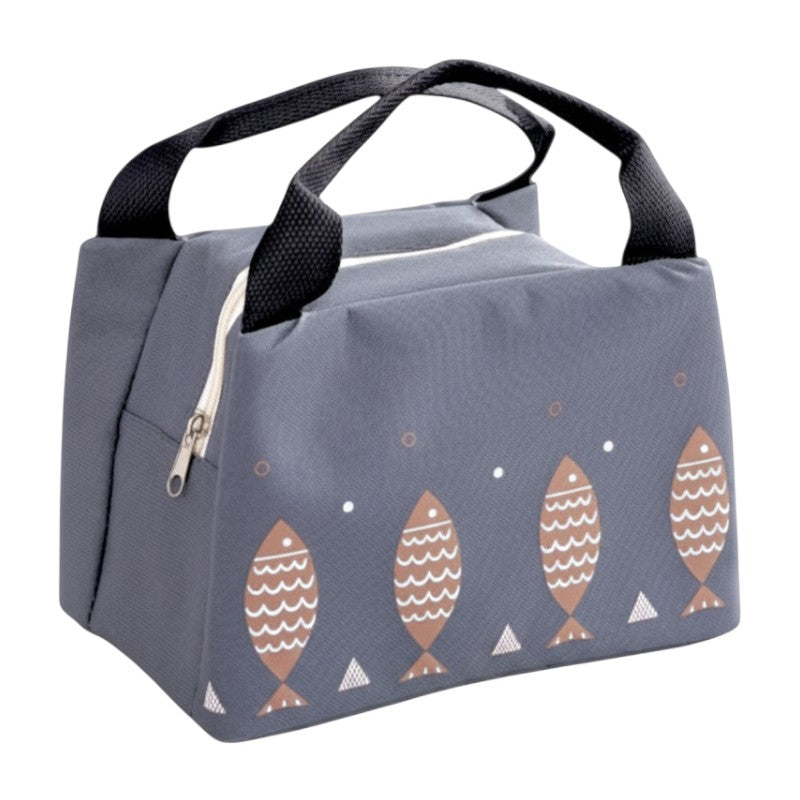 LUNCH BAG - FISH 21*15*17 Cm - Grey