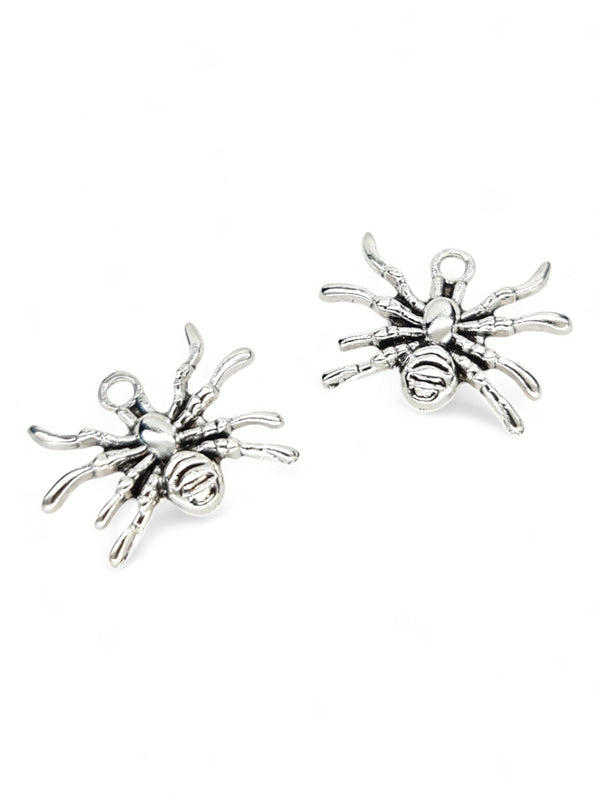 Metal Charm - Spider ±15×20 mm ±50-Piece (image On 1 Side Only)