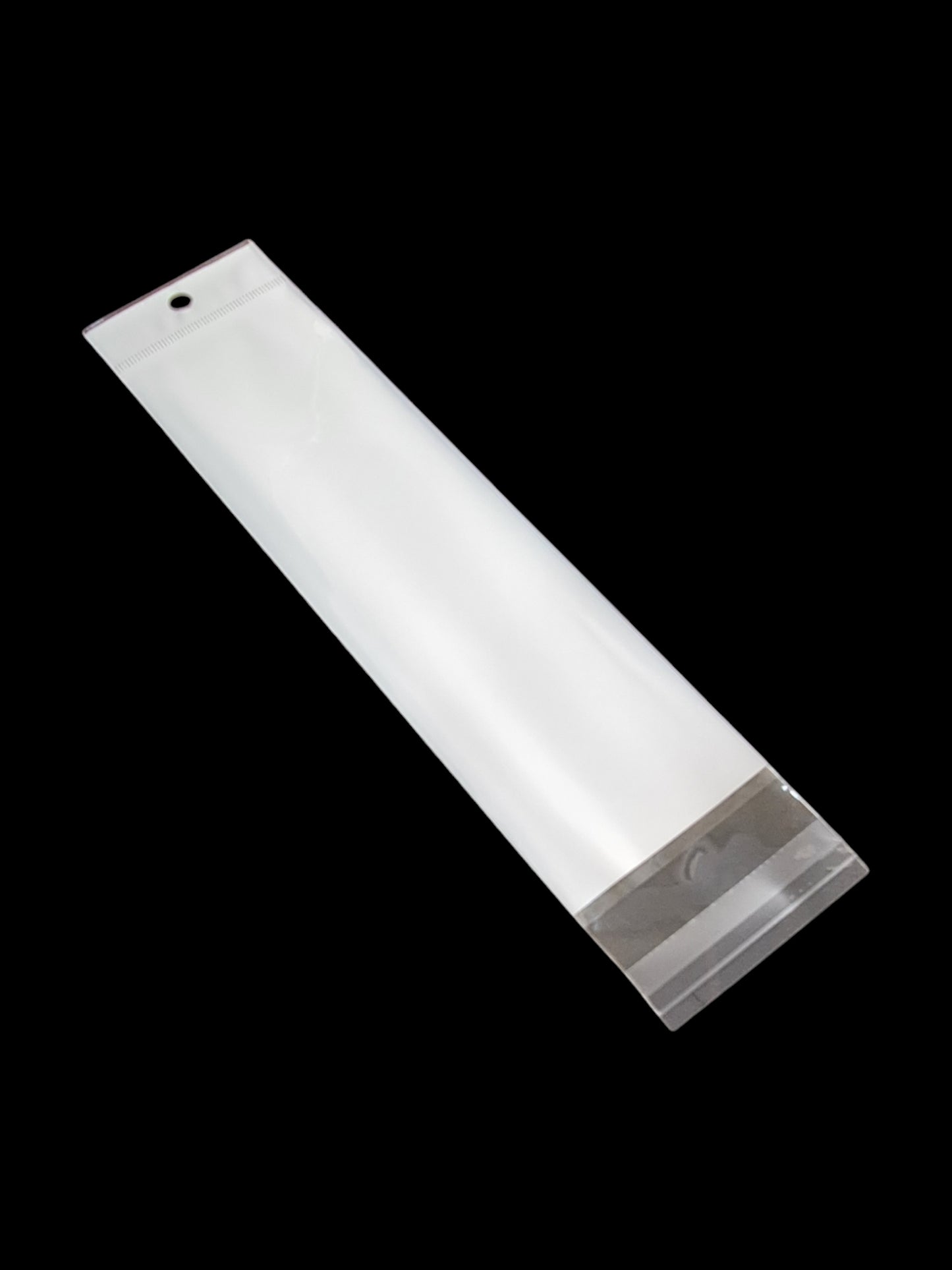 PVC BAG - WHITE ±6×26 Cm - Thickness 50 Microns ±100-Piece